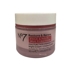 Boots No7 packaging side view showing ingredient and usage details clearly
