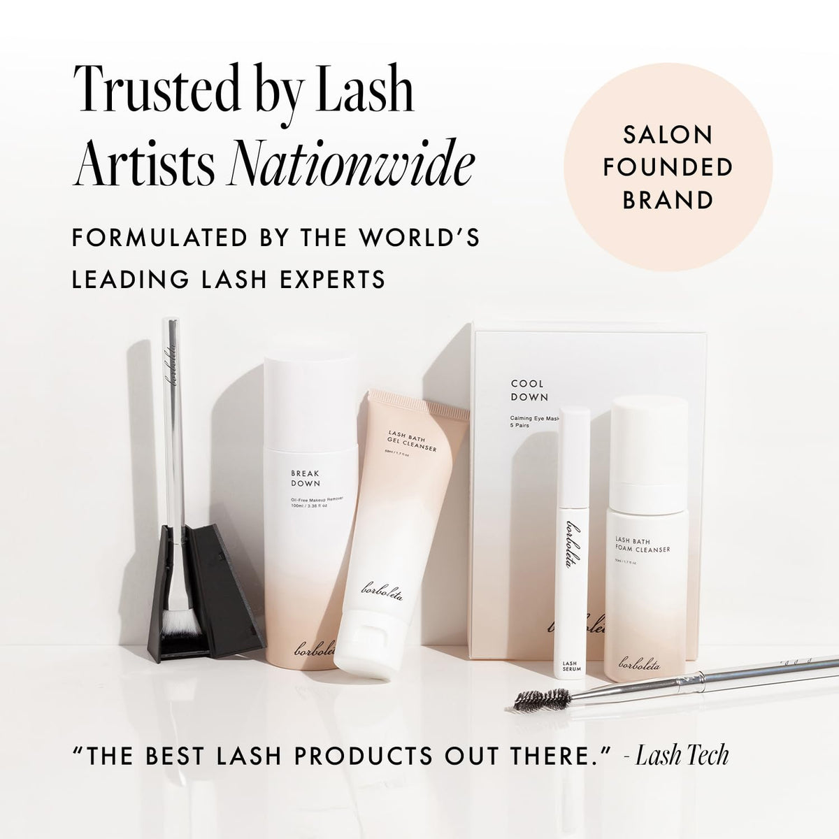 Borboleta on bathroom counter in lifestyle scene for effortless routine