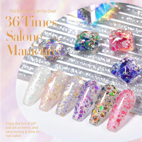Born Pretty brush stroke of gel on nail tip showing smooth application