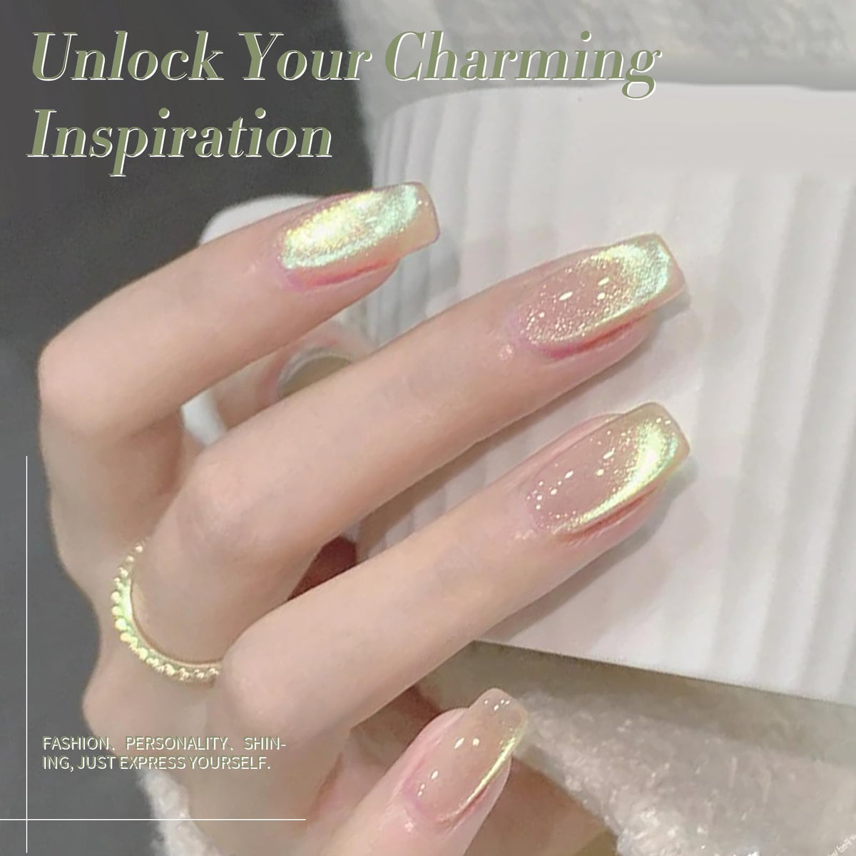 Born Pretty step-by-step application showing easy DIY manicure benefit