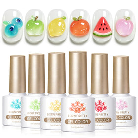 Born Pretty bottle close-up with brush showing smooth gel consistency and easy application