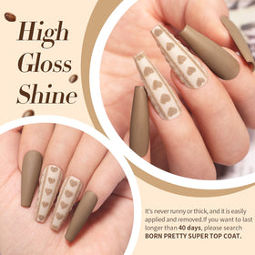 Born Pretty bottle label detail highlighting 7ml size and brand benefit: clear product info