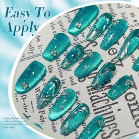 Born Pretty bottle staged with magnet in lifestyle shot showing easy at-home manicure use
