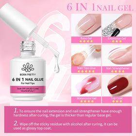 Born Pretty built-in brush applicator close-up for precise placement and easy control
