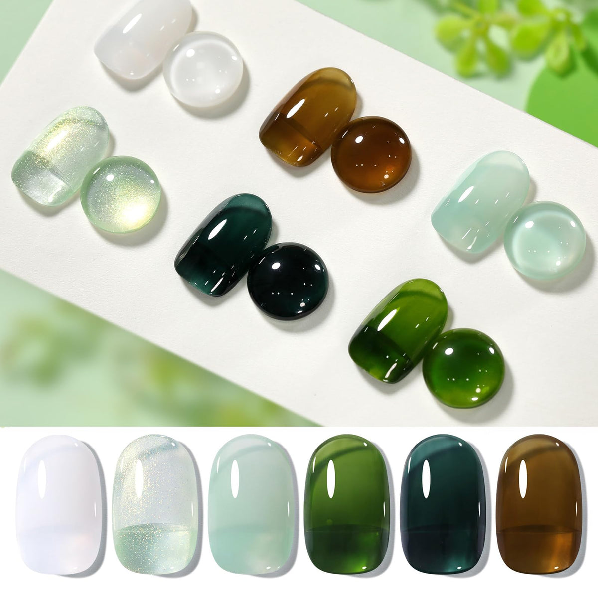 Born Pretty front packaging showing six gel polish bottles and kit contents for versatile looks