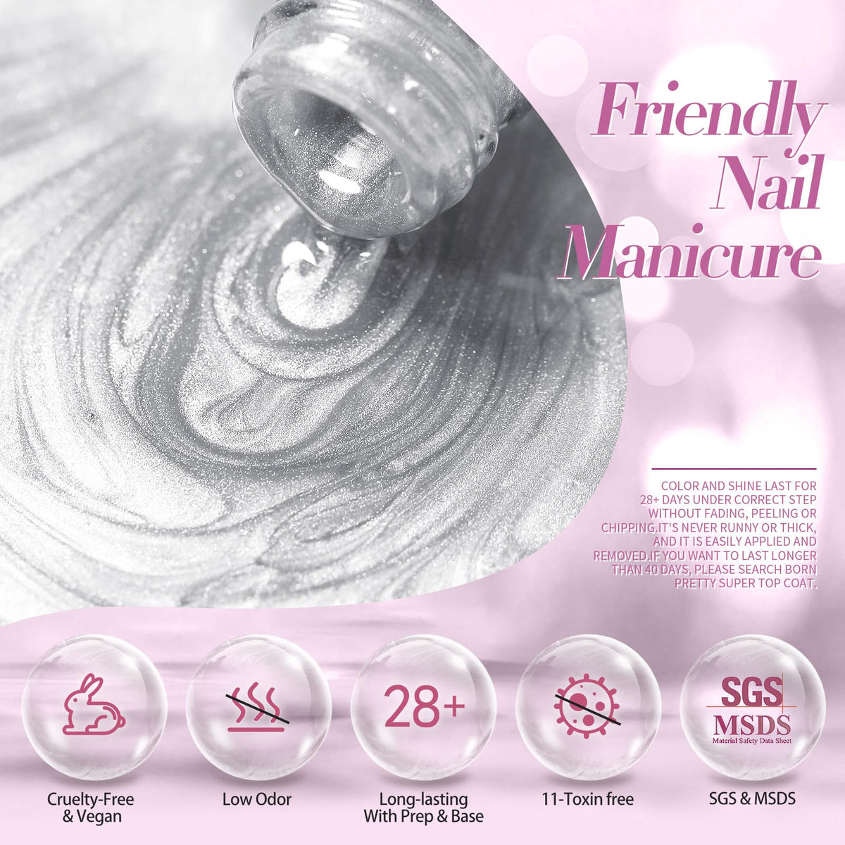 Born Pretty polish being applied in salon demonstrating professional results benefit