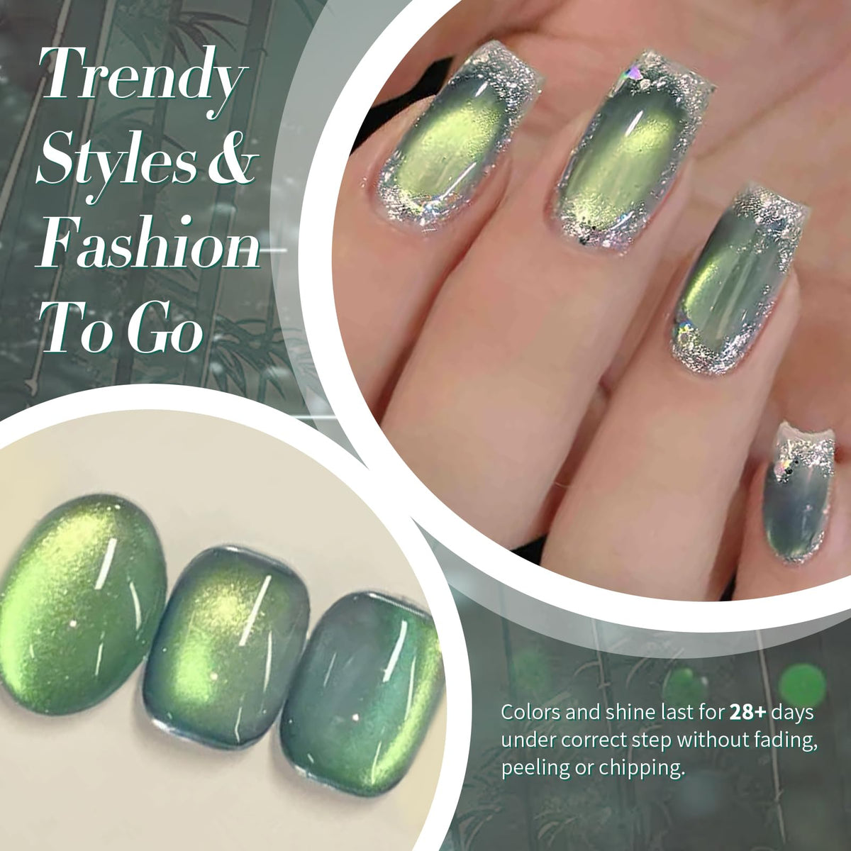 Born Pretty in-use magnet application demonstrating easy magnetic effect benefit