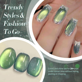 Born Pretty in-use magnet application demonstrating easy magnetic effect benefit
