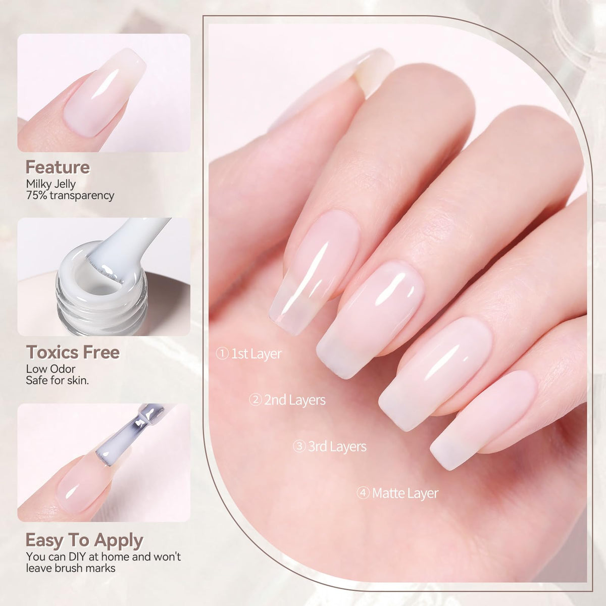 Born Pretty in a lifestyle desk manicure scene for at-home salon convenience