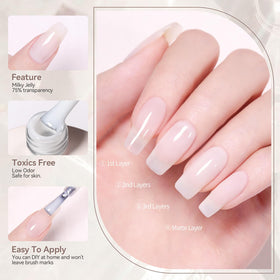 Born Pretty in a lifestyle desk manicure scene for at-home salon convenience