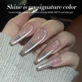 Born Pretty nails in evening outfit lifestyle photo showcasing glamorous finished look