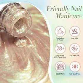 Born Pretty lifestyle shot of spring manicure showcasing wearable beauty