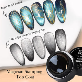Born Pretty brush applying top gel demonstrating smooth application benefit