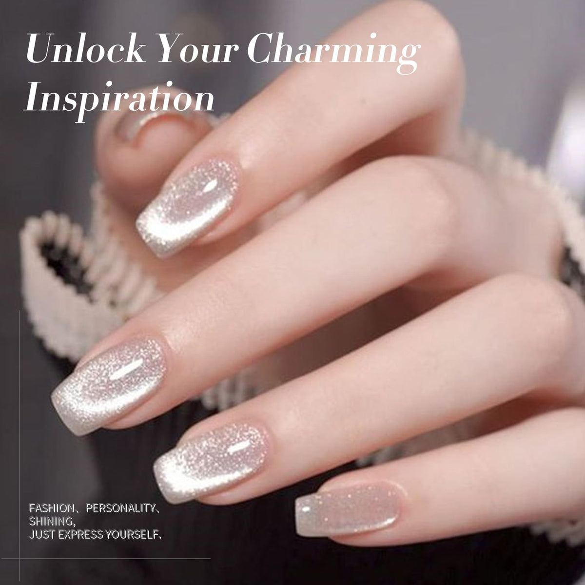 Born Pretty magnet held over wet polish demonstrating cat-eye effect for salon finish