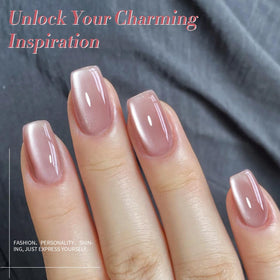 Born Pretty magnet held above polish creating cat-eye effect for precision