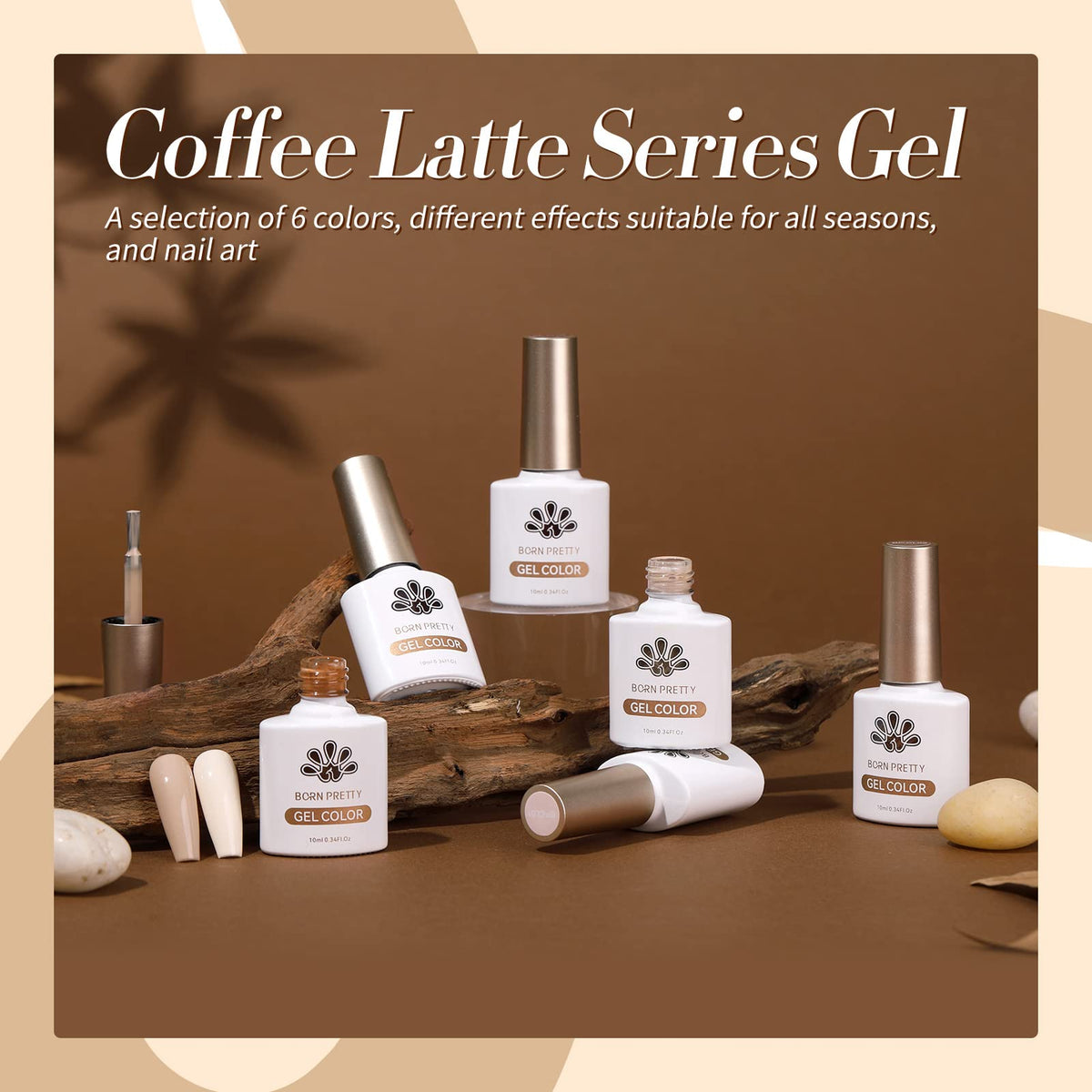 Born Pretty matte and gloss finish comparison on nails benefit: shows finish options