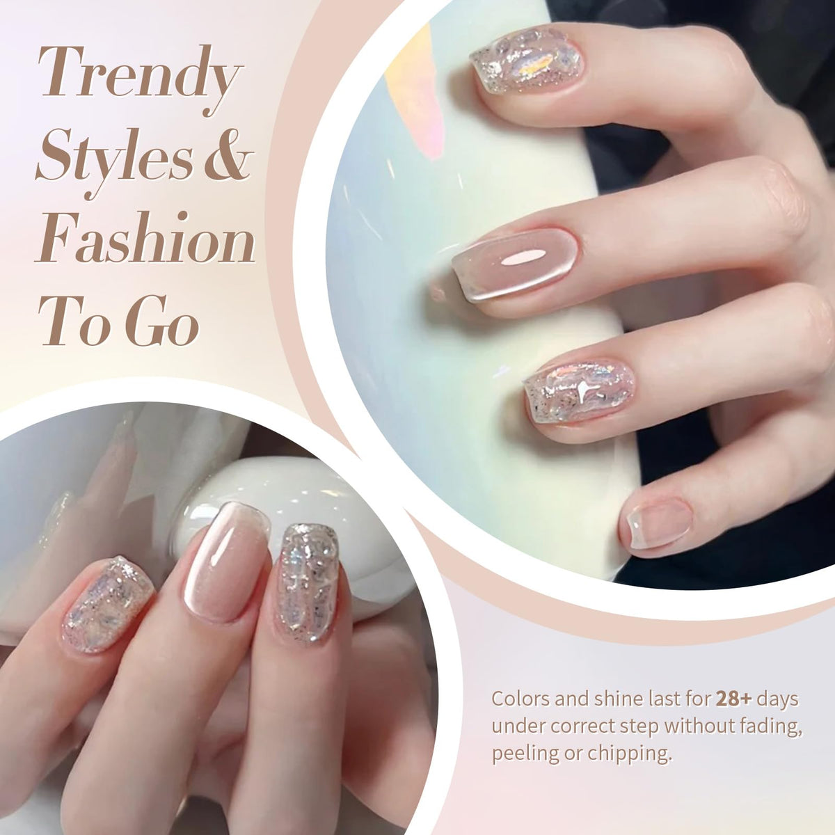 Born Pretty nail on finger in salon setting showing professional glossy finish