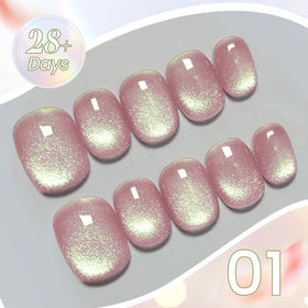Born Pretty nails in sunlight showing holographic sparkle benefit