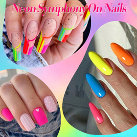Born Pretty nail art in use on fingertips demonstrating vibrant manicure inspiration