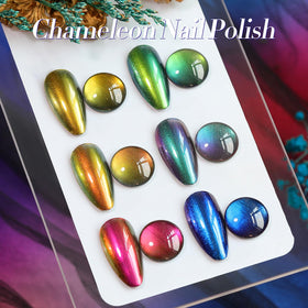 Born Pretty ombre nail art example showing layered chrome gradient technique