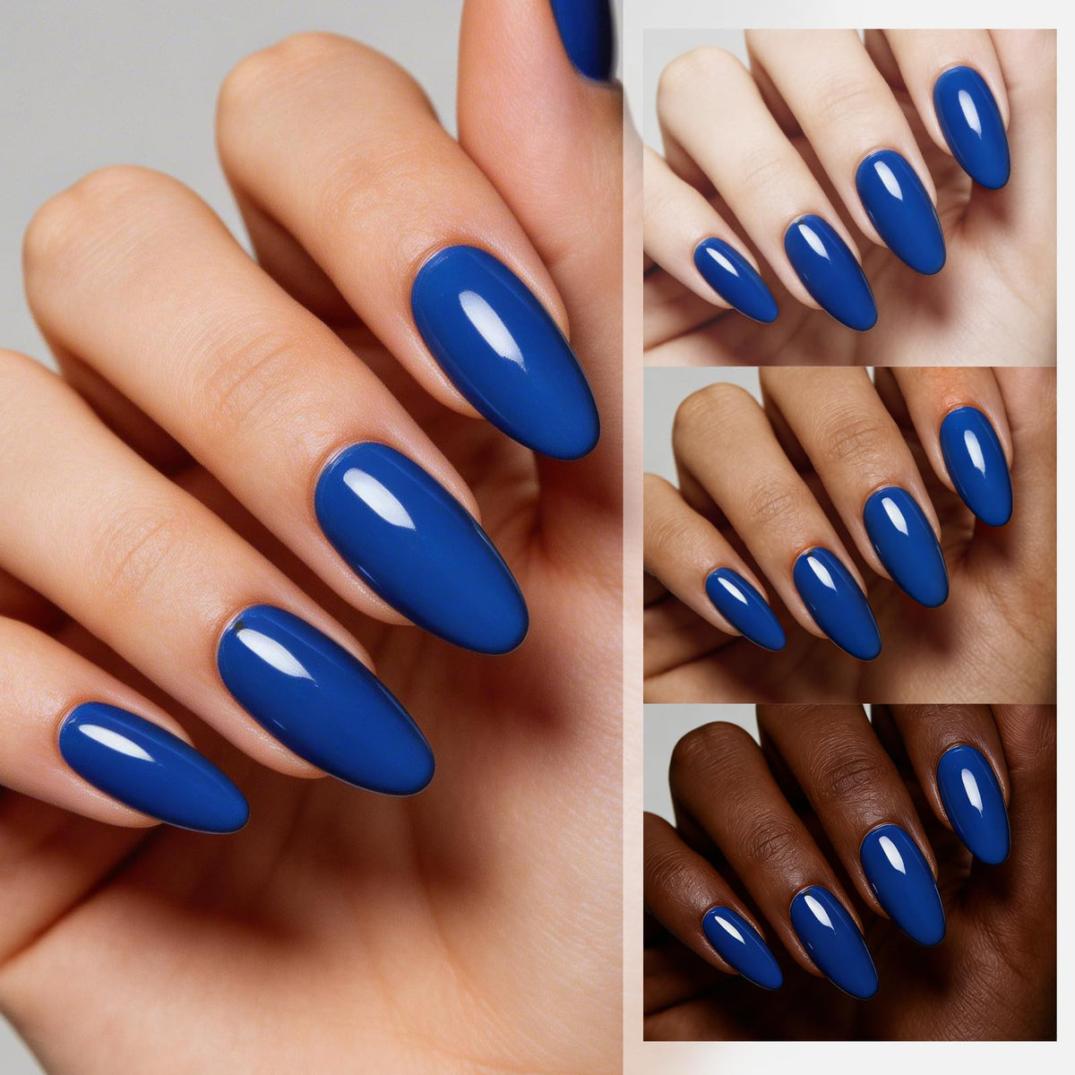 Born Pretty polish being brushed on a nail in progress for easy application