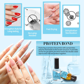BORN PRETTY product next to a coin to show 15ml size and travel-friendly benefit