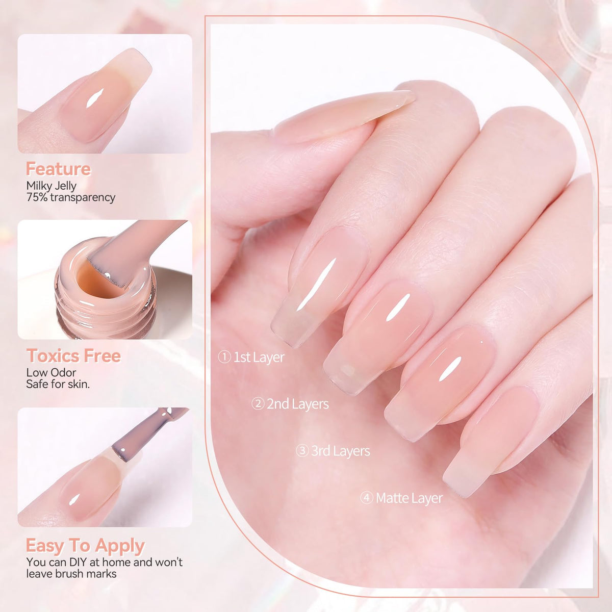 BORN PRETTY 15ml size scale comparison showing compact bottle for travel convenience