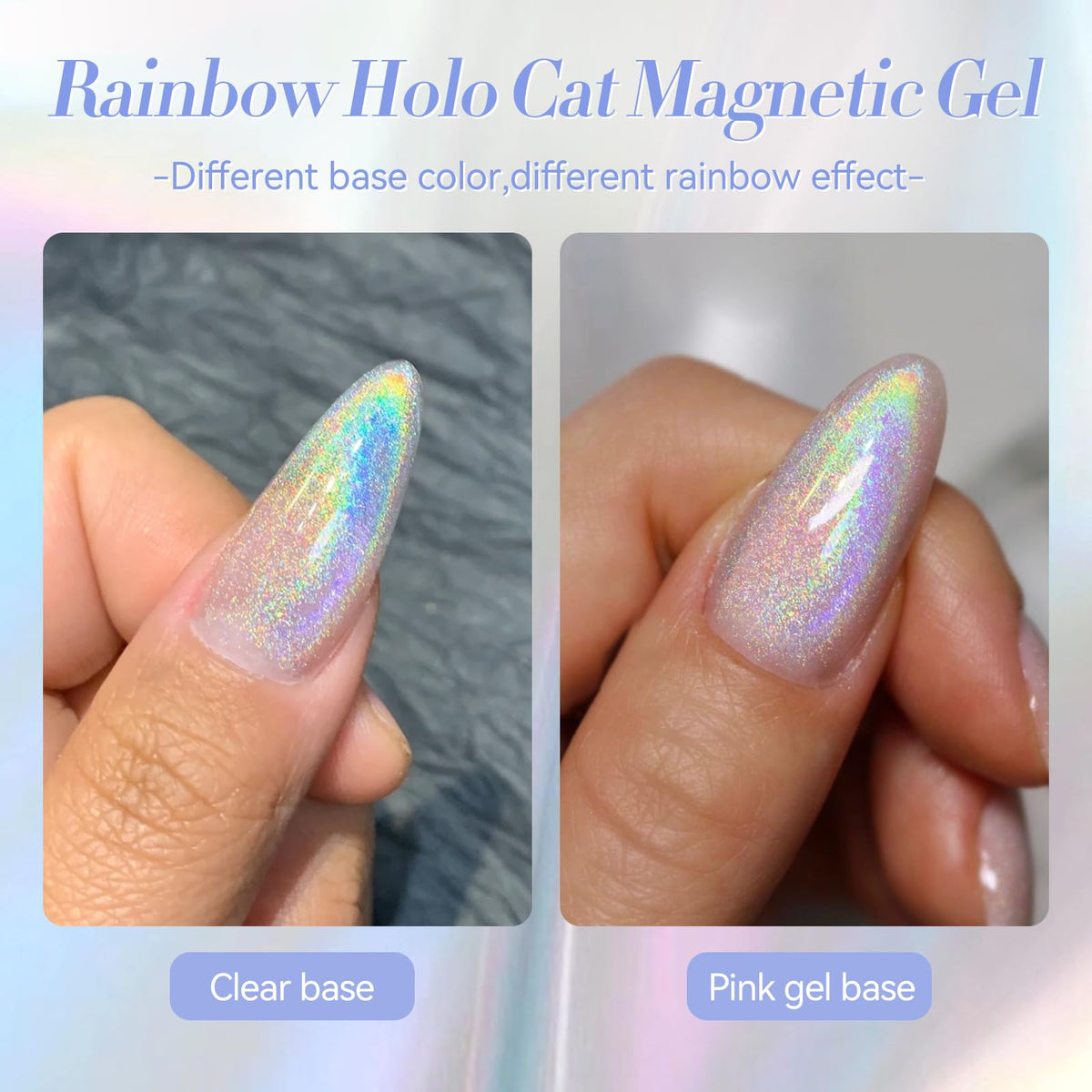 Born Pretty scale comparison with fingers showing bottle size and travel-friendly benefit