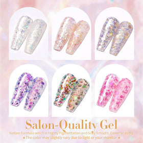 Born Pretty single 7ml bottle close-up showing brush and shimmer payoff