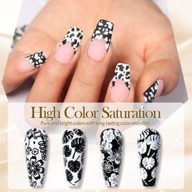BORN PRETTY polish spread on a metal stamping plate for precise transfer