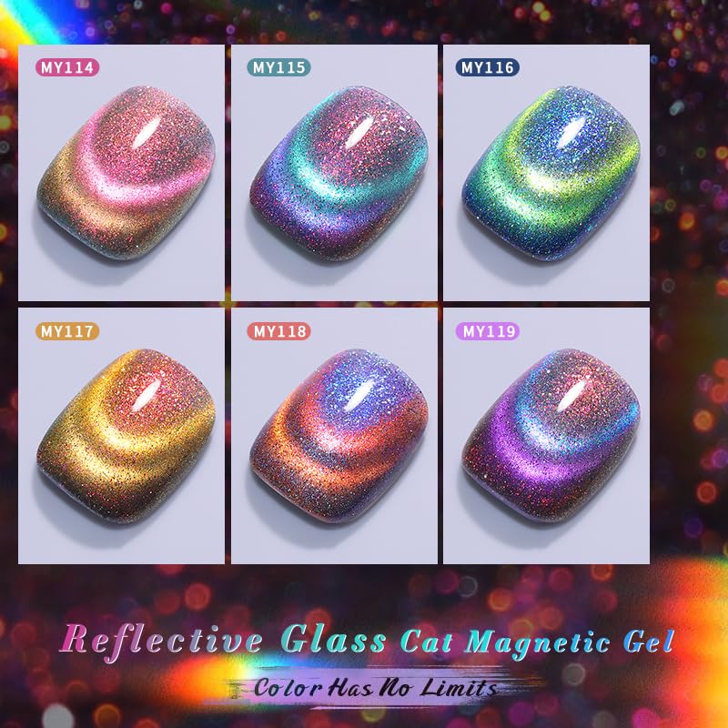 Born Pretty nail wheel swatches showing chameleon gradient and wearable shades