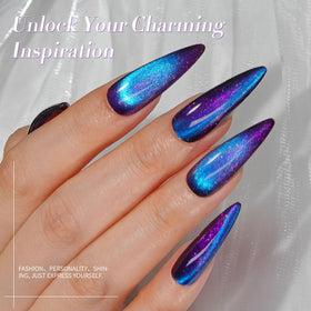 BORN PRETTY nail wheel swatches showing blueberry shades for color choice