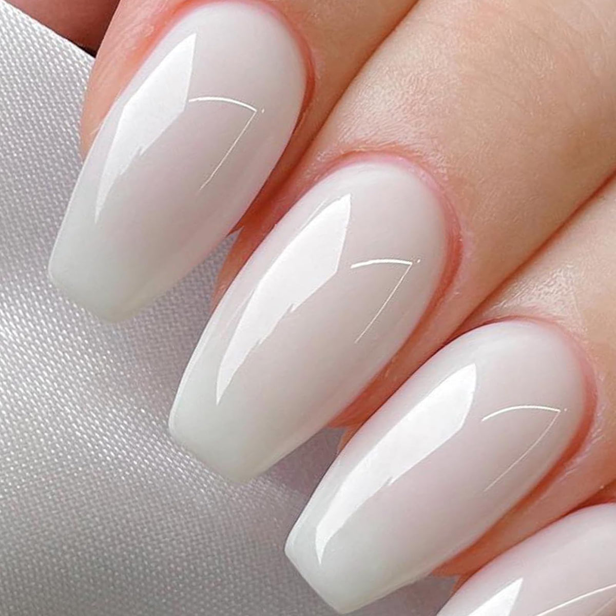 Born Pretty brush stroke texture showing sheer milky finish for layering