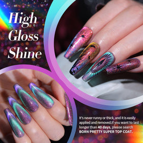 Born Pretty polish texture close-up showing glitter sheen for dimensional sparkle