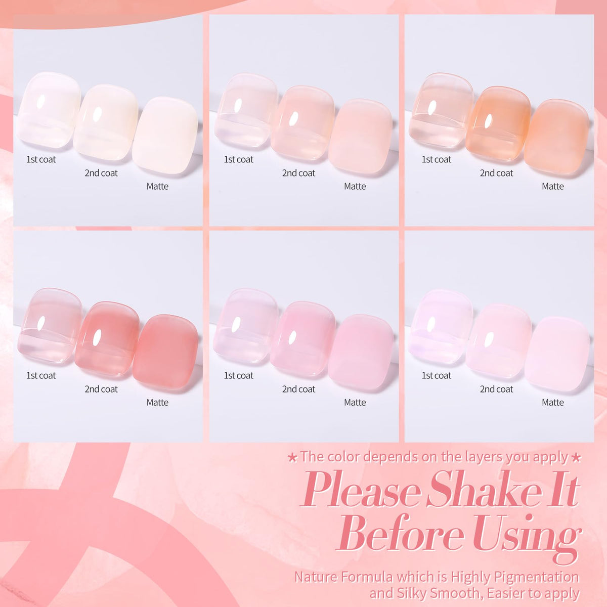 Born Pretty texture close-up highlighting glossy jelly finish for glass-like shine