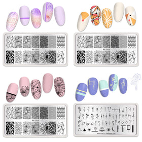 Born Pretty snowflake design plate ideal for winter and holiday nails