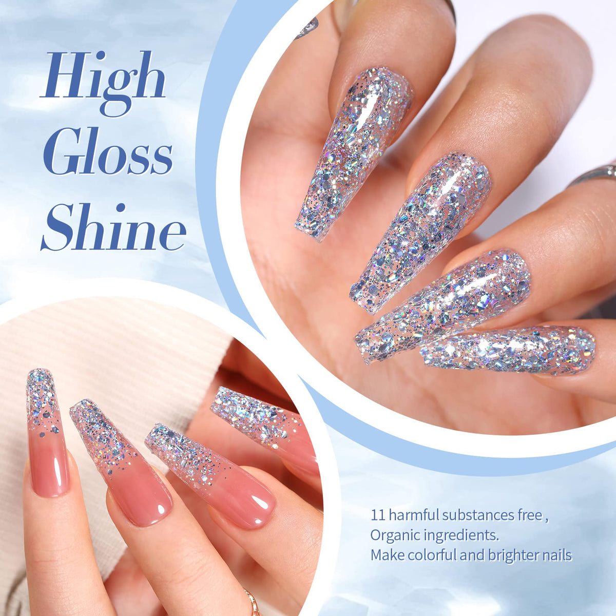 Born Pretty full manicure lifestyle setting highlighting salon-quality shine