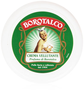 Borotalco front tube showing 150ml packaging and easy dispensing benefit