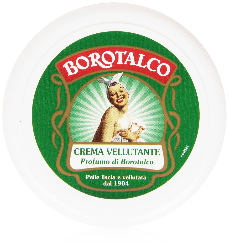Borotalco front tube showing 150ml packaging and easy dispensing benefit