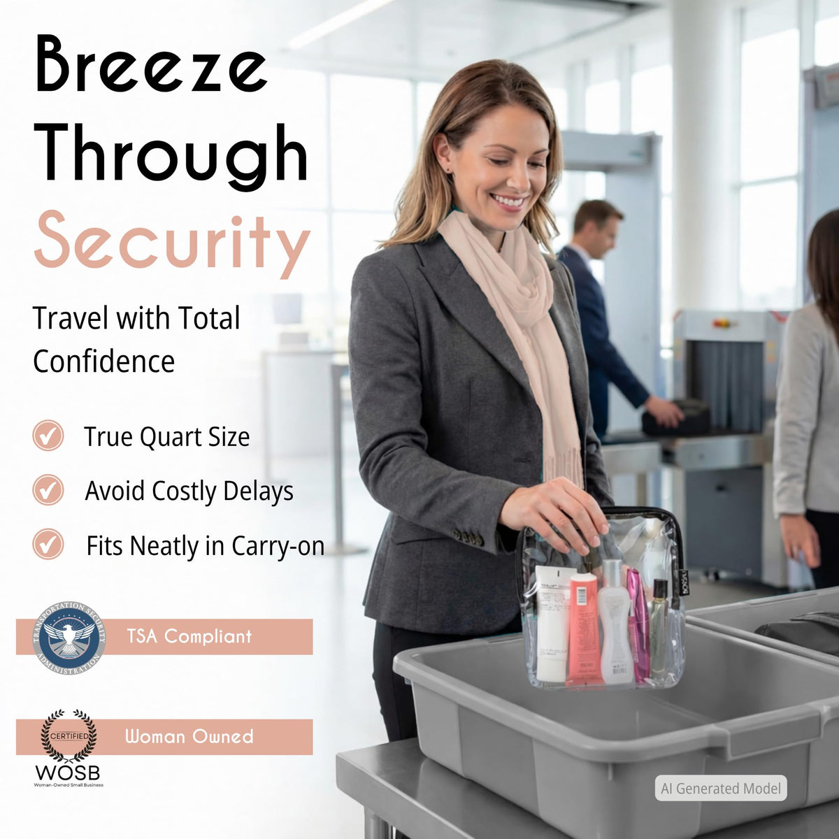 BORSALI easy-grip zipper close-up highlights quick access benefit