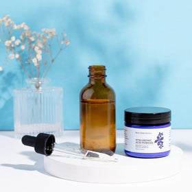 Bos Essentials applied to skin in a lifestyle scene demonstrating moisturizing effect