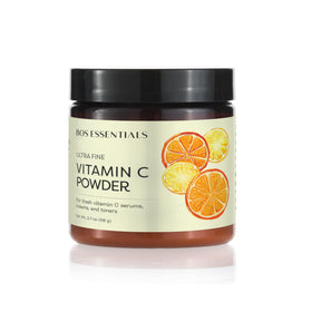Bos Essentials ultra-fine powder close-up illustrating smooth texture and blendability