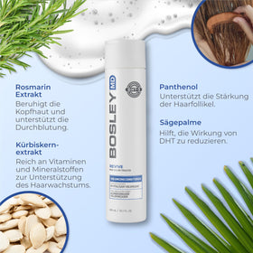 BosleyMD BosRevive creamy conditioner texture highlighting lightweight feel