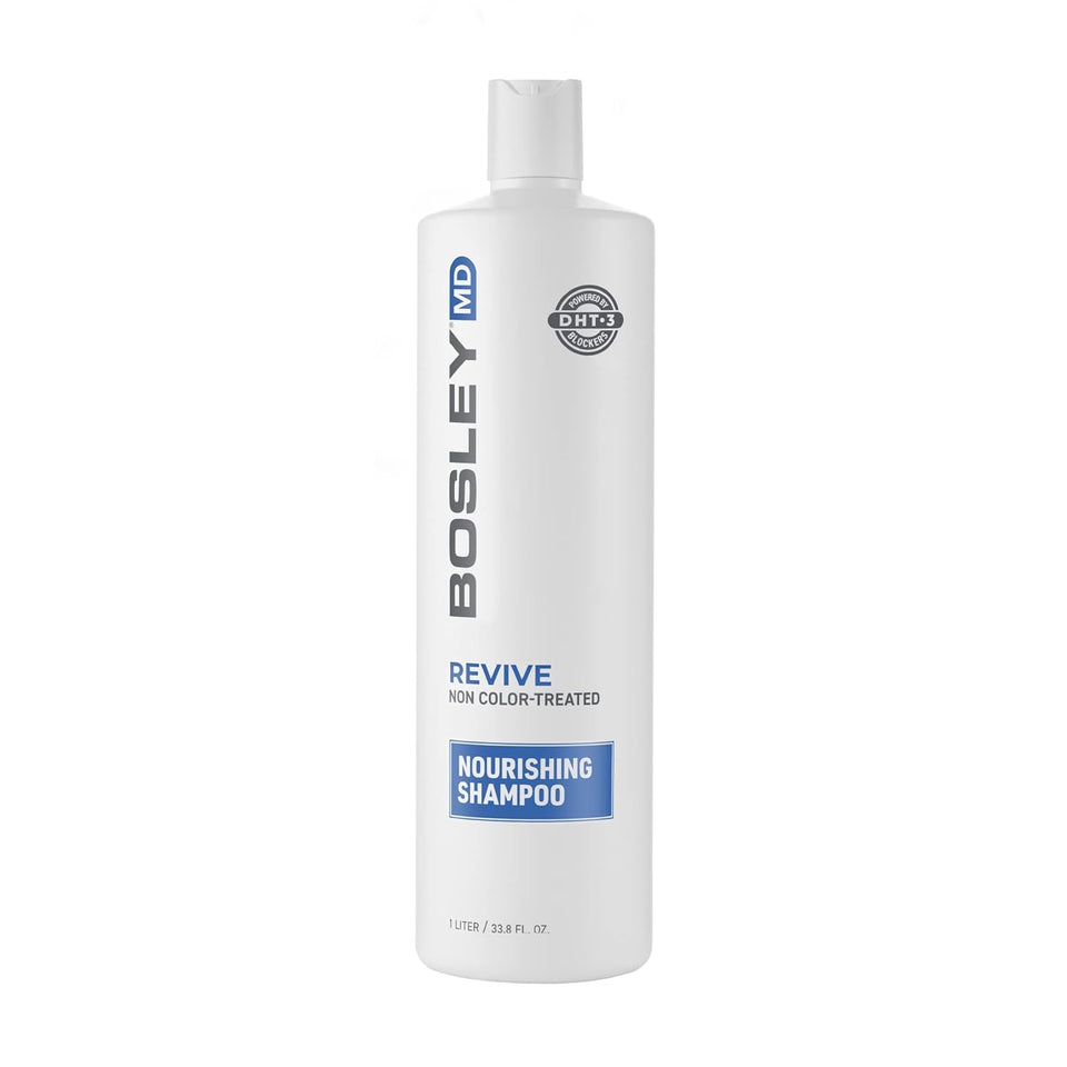 BosleyMD BosRevive front bottle showing label and size, clear benefit of informative packaging