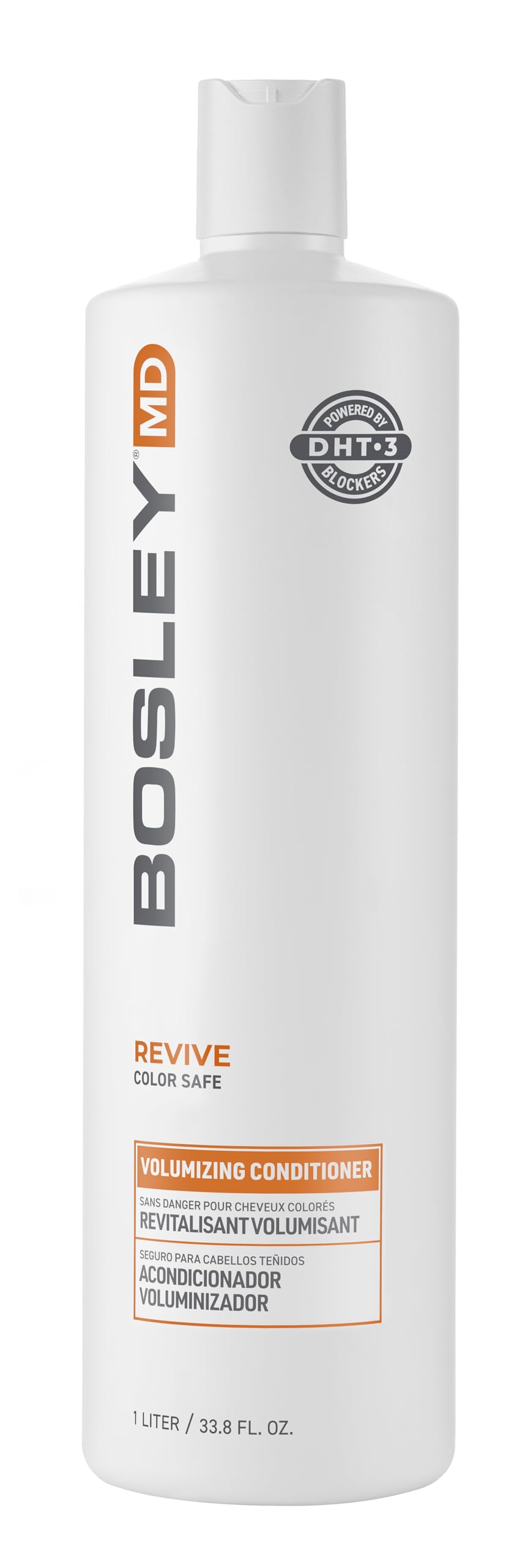BosleyMD BosRevive front bottle shows product identity and easy dispensing benefit