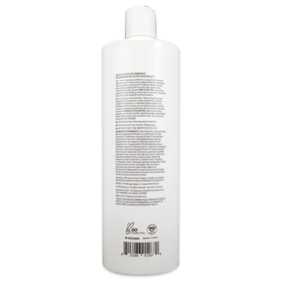 BosleyMD BosRevive pump dispensing conditioner for easy application
