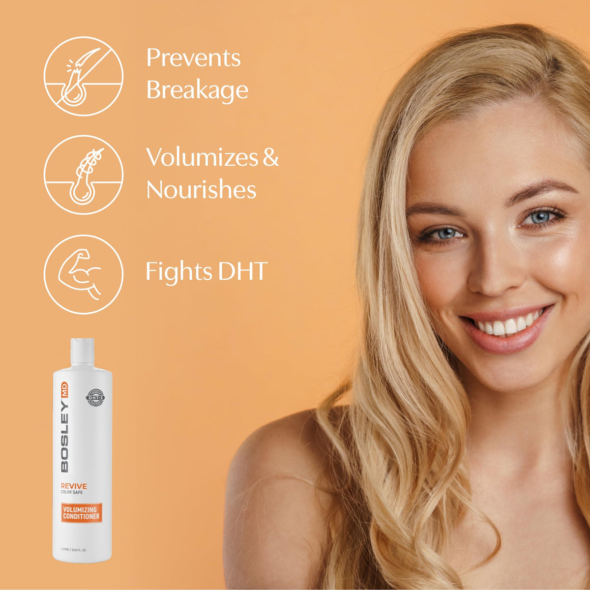 BosleyMD BosRevive pump close-up highlighting easy single-handed dispensing