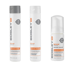 BosleyMD shampoo pump close-up highlighting gentle, color-safe cleansing