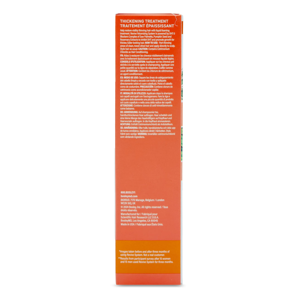 BosleyMD products in shower scene showing rinsing and daily use benefits