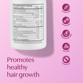 BosleyMD botanical ingredients display showing plant-based DHT-blocking benefit
